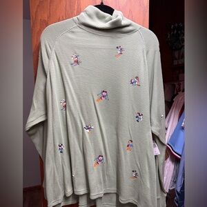 Disney Light Green Knit Top